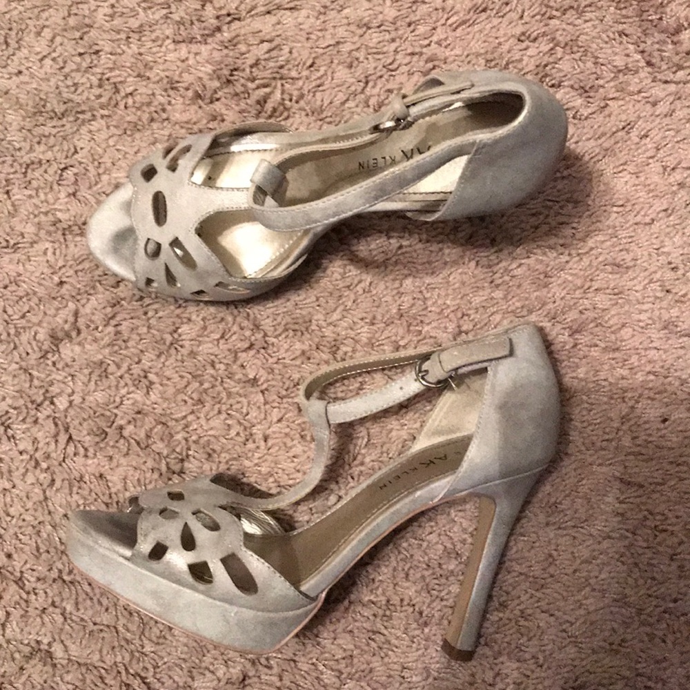 Silver AK heels